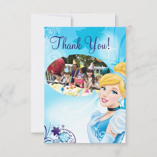 Cinderella 3 Birthday Thank You Cards