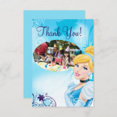 Cinderella 3 Birthday Thank You Cards (Front/Back)