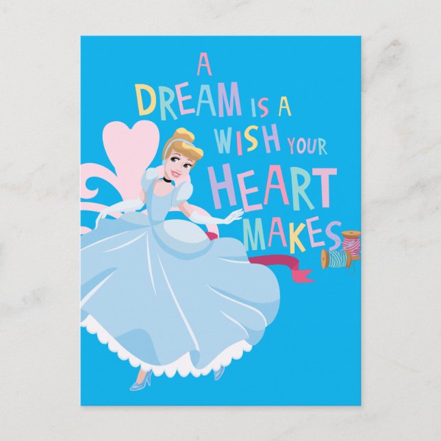 Cinderella | A Dream Is A Wish Your Heart Makes Postcard (Front)
