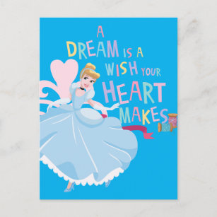 Cinderella   A Dream Is A Wish Your Heart Makes Postcard