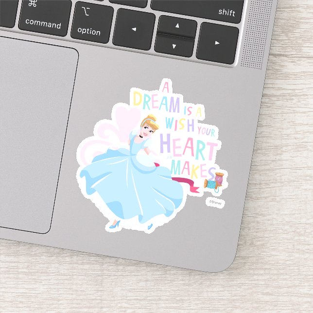 Cinderella | A Dream Is A Wish Your Heart Makes Sticker (Detail)