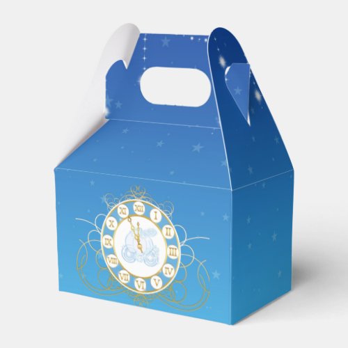 Cinderella Almost Midnight Blue Favor Boxes