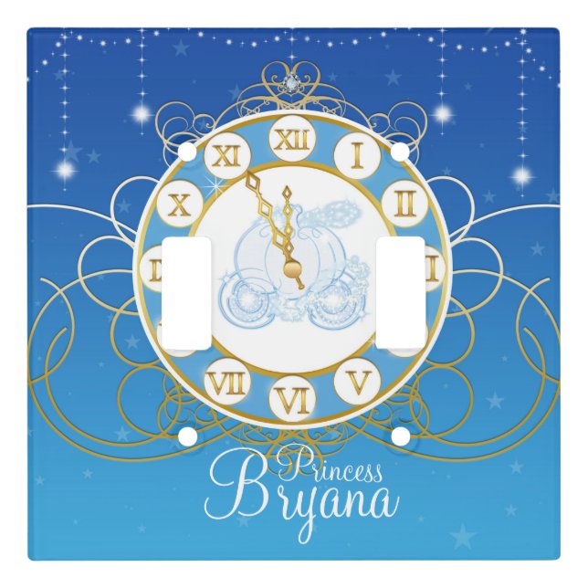 Cinderella Almost Midnight Light Switch Cover (Front)