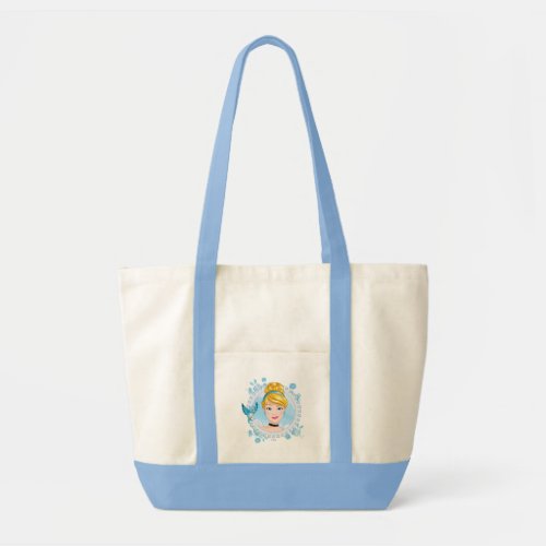 Cinderella And Blue Bird Tote Bag