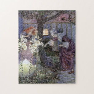 Cinderella and Fairy Godmother - Millicent Sowerby Jigsaw Puzzle