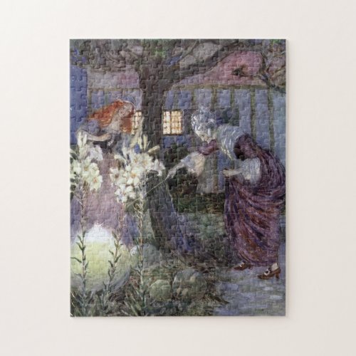 Cinderella and Fairy Godmother _ Millicent Sowerby Jigsaw Puzzle