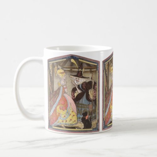 Cinderella and Fairy Godmother Vintage Fairy Tale Coffee Mug