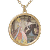 Vintage Fairy Tale Cinderella with Fairy Godmother Gold Plated