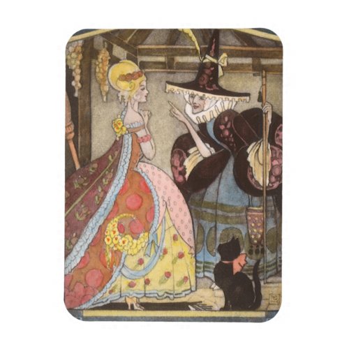 Cinderella and Fairy Godmother Vintage Fairy Tale Magnet