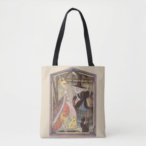 Cinderella and Fairy Godmother Vintage Fairy Tale Tote Bag