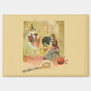 Cinderella And Her Fairy God Mother Magnet