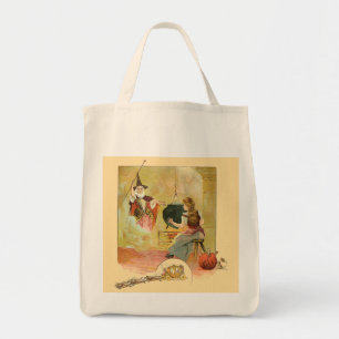 Cinderella And Her Fairy God Mother Tote Bag
