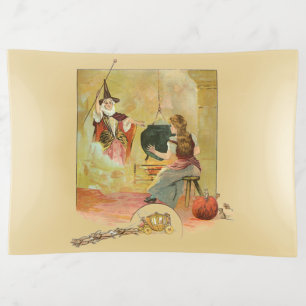 Cinderella And Her Fairy God Mother Trinket Tray
