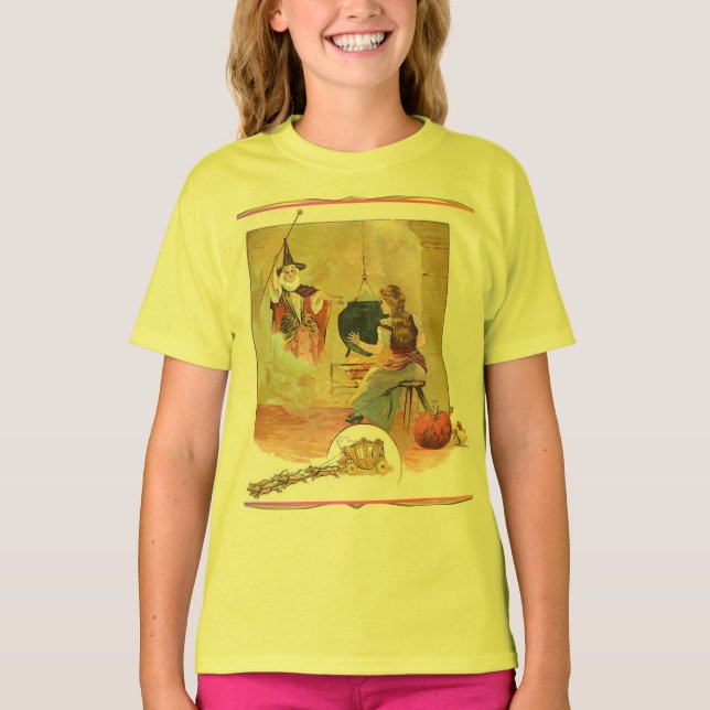 Cinderella And Her Fairy Godmother T-Shirt (Front)