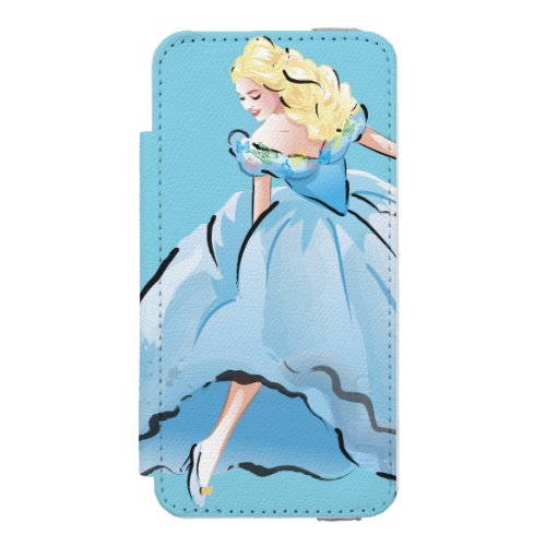 Cinderella And Her Glass Shoe iPhone SE55s Wallet Case