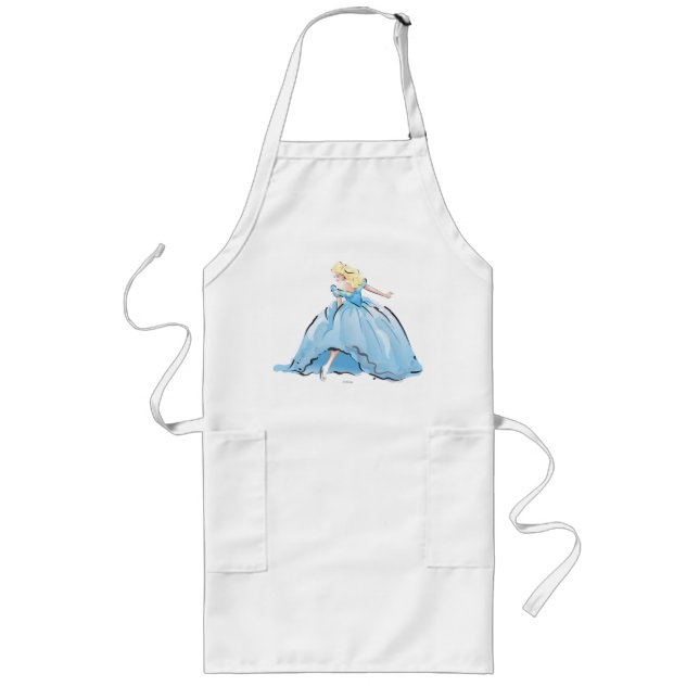 Cinderella And Her Glass Shoe Long Apron (Front)