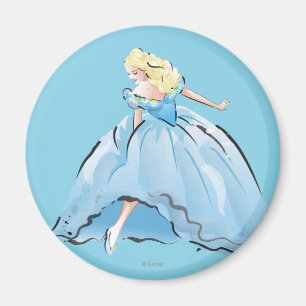 Cinderella And Her Glass Shoe Magnet