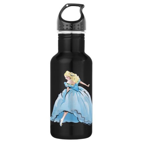 Cinderella And Her Glass Shoe Stainless Steel Water Bottle