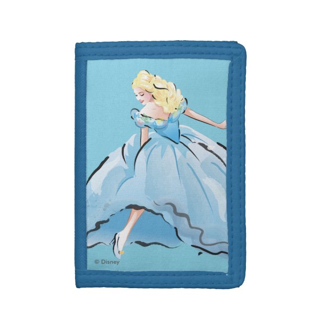 Cinderella And Her Glass Shoe Tri-fold Wallet (Front Vertical)