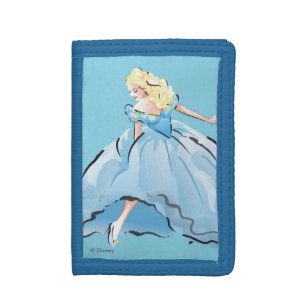 Cinderella And Her Glass Shoe Trifold Wallet