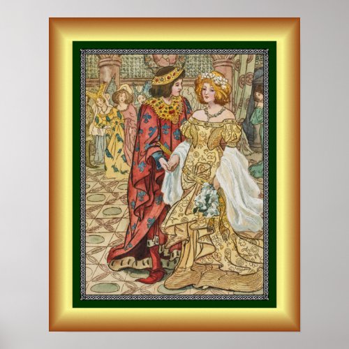 Cinderella and Her Prince  At The Ball  1912    Poster