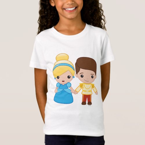 Cinderella and Prince Charming Emoji 2 T_Shirt