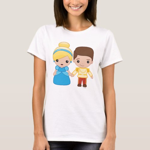 Cinderella and Prince Charming Emoji 2 T_Shirt