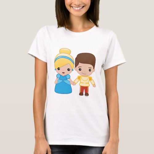 Cinderella and Prince Charming Emoji 2 T_Shirt