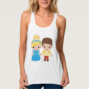 Cinderella and Prince Charming Emoji 2 Tank Top