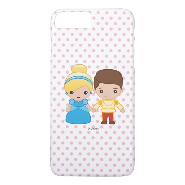 Cinderella and Prince Charming Emoji Case-Mate iPhone Case (Back)