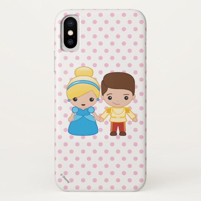 Cinderella and Prince Charming Emoji Case-Mate iPhone Case (Back)