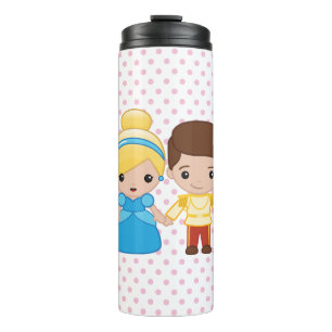 Cinderella and Prince Charming Emoji Thermal Tumbler