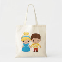 Cinderella and Prince Charming Emoji Tote Bag