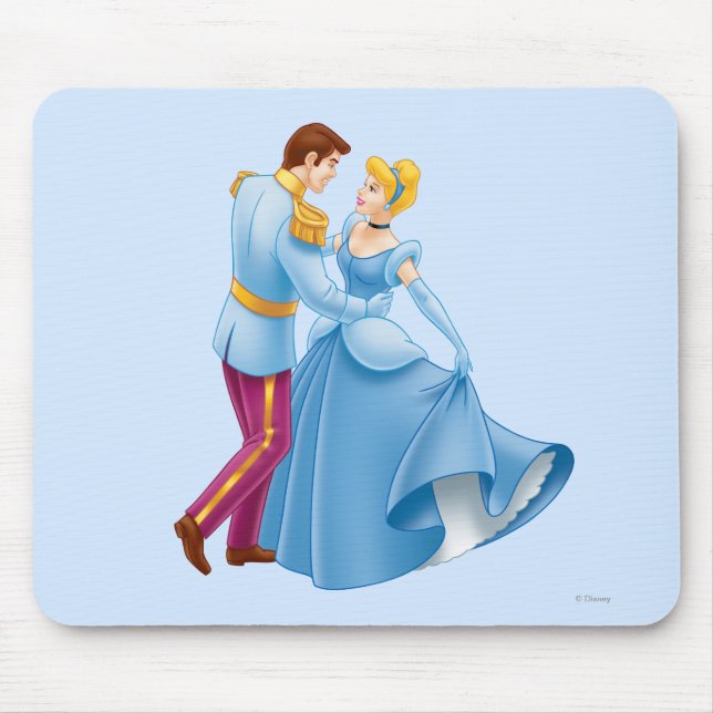 Cinderella and Prince Charming Mouse Pad (Front)