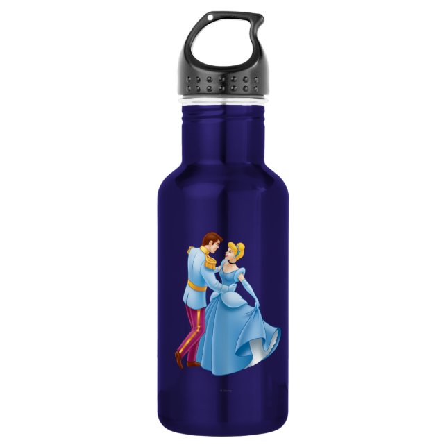Cinderella and Prince Charming Water Bottle (Front)