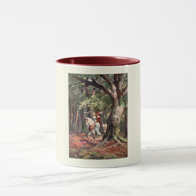 Cinderella and The Prince, 1907, Vintage Style   Mug (Center)