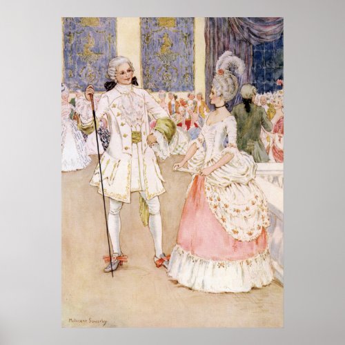 Cinderella and the Prince by Millicent Sowerby Poster