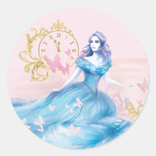 Cinderella Approaching Midnight Classic Round Sticker