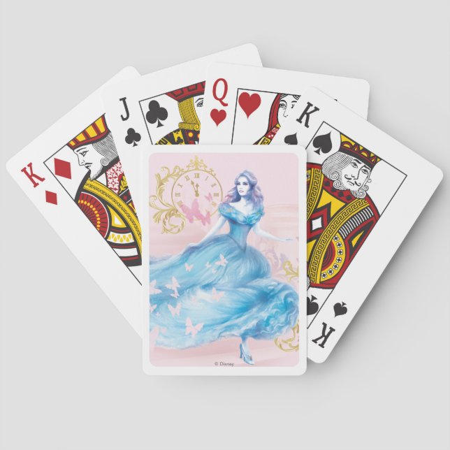 Cinderella Approaching Midnight Poker Cards (Back)