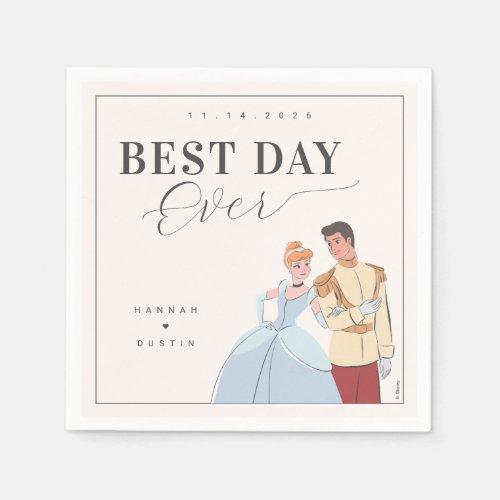 Cinderella Best Day Ever Wedding Napkins