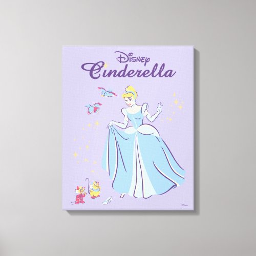 Cinderella  Bibbidi Bobbidi Boo Canvas Print