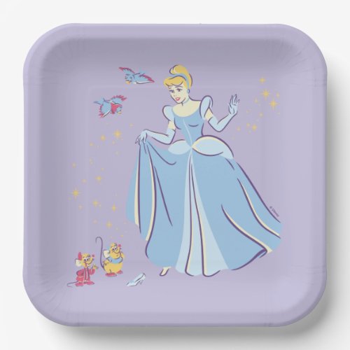 Cinderella  Bibbidi Bobbidi Boo Paper Plates