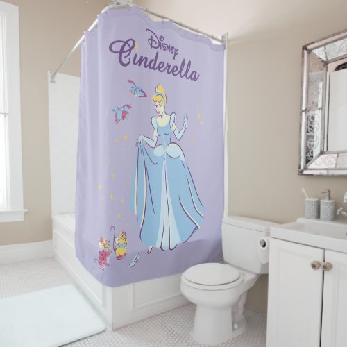 Cinderella  Bibbidi Bobbidi Boo Shower Curtain