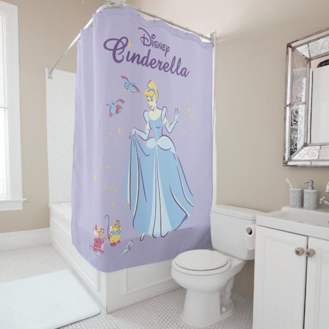 Cinderella | Bibbidi, Bobbidi, Boo Shower Curtain (In Situ)