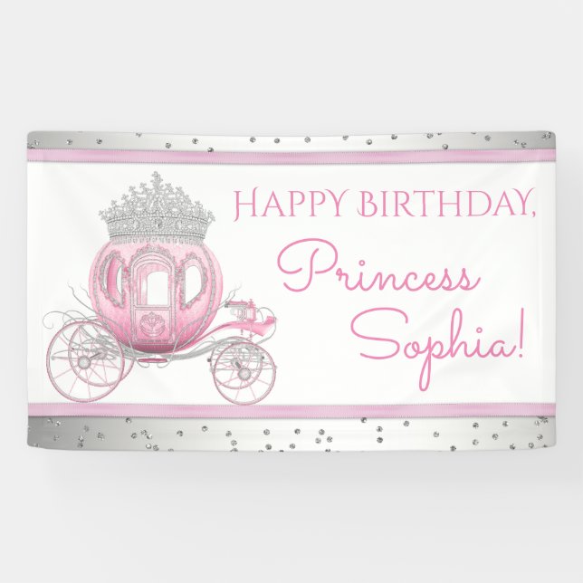 Cinderella Birthday Banner (Horizontal)
