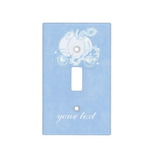 Cinderella Blue Carriage Light Switch Cover