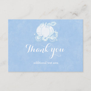 Blue-Thank You Notes Thank You Note 125pk Princess Carriage