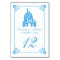 Cinderella Blue Wedding Castle Table Number