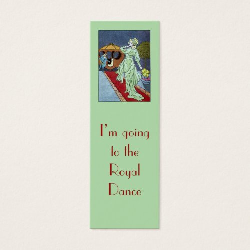 Cinderella bookmark business card templates