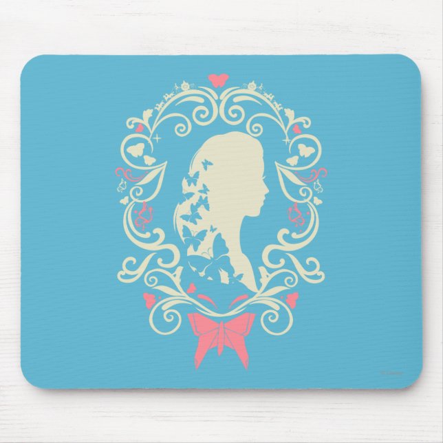 Cinderella Butterfly Cameo Mouse Pad (Front)
